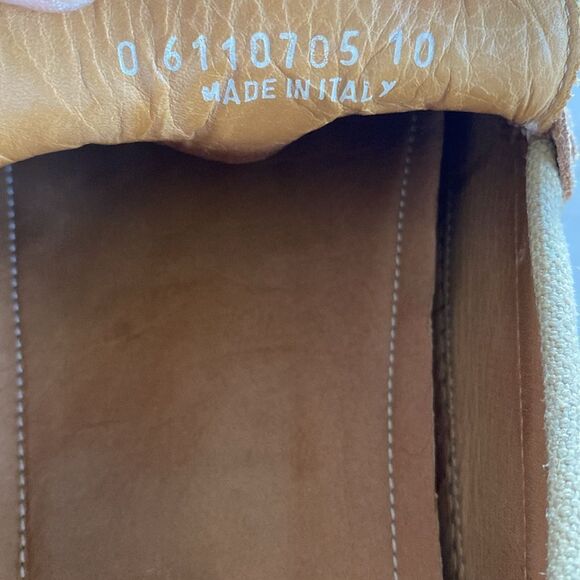 PANELLI Men’s Suede Leather Driving Shoes Size 10. Made in Italy